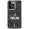 NBA Portland Trail Blazers Dark Rust iPhone 16 Pro Clear Case
